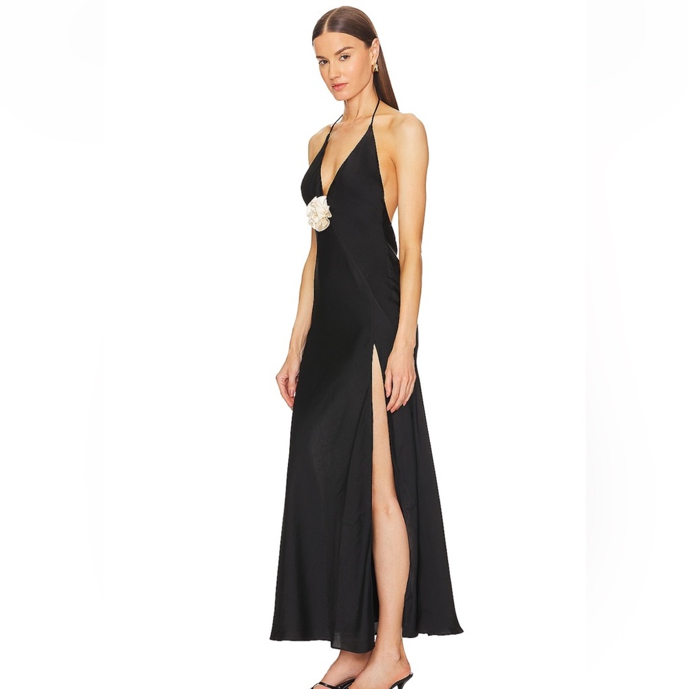 Maxi dress with floral detail - Picture 2 of 6
